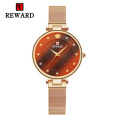 REWARD RD22014L Fashion Special Colorful Glass Women watch Ladies WristWatch Creative Luxury Waterproof Clock Relogio Masculino